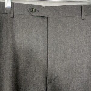 Canali Pants Mens‎ 44 (42x30) Gray Wool Business Formal Casual Italy Made